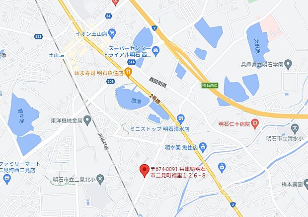 JR「土山駅」まで徒歩約16分の立地です。