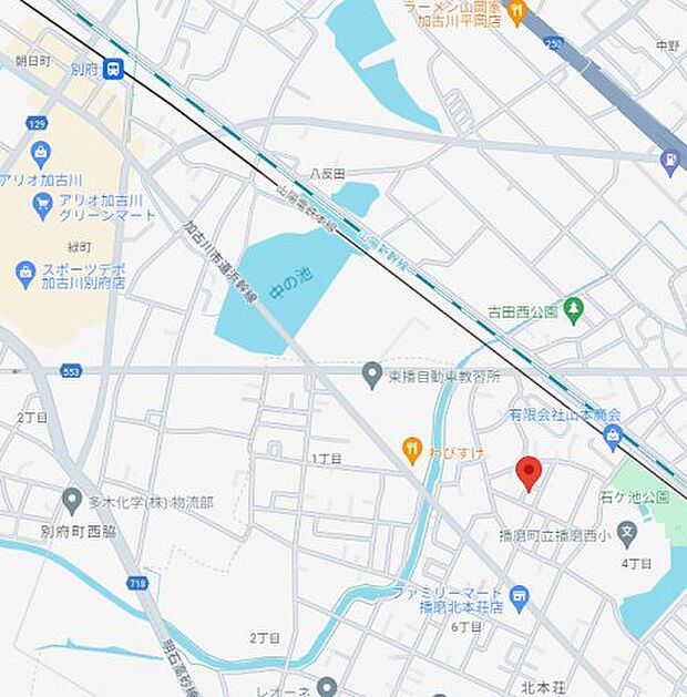 山電「別府駅」まで徒歩約17分ですので、通勤、通学に便利な立地です。