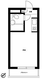 レジダンスイン・目黒 ワンルームの間取図画像
