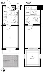ルーブル早稲田六番館 2Kの間取図画像