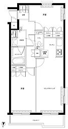 ルーブル赤羽台 2LDKの間取図画像