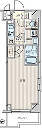 ルーブル川崎矢向弐番館 1Kの間取図画像
