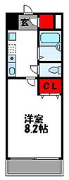グランシャリオ 1Kの間取図画像