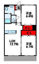 シャインフォレスト 2階