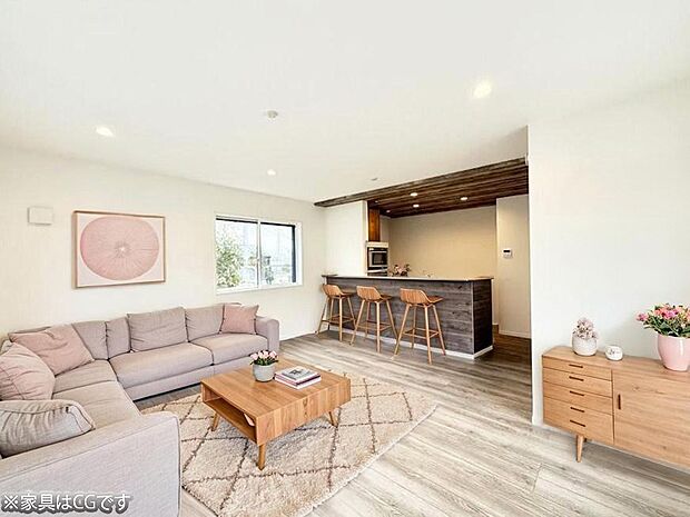 ■くつろぎと笑顔が集まる、心温まるリビング