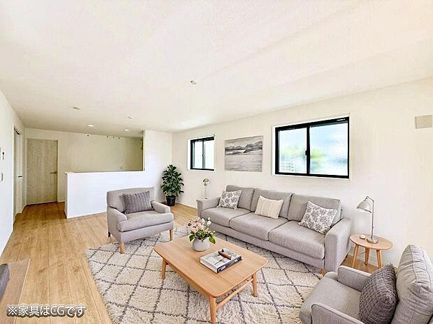 ■くつろぎと笑顔が集まる、心温まるリビング