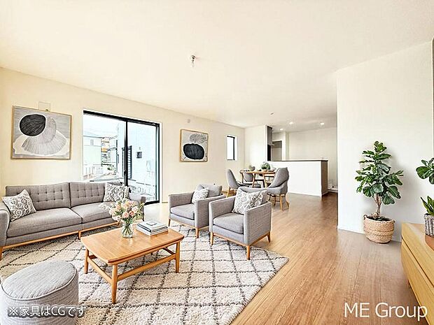 ■くつろぎと笑顔が集まる、心温まるリビング