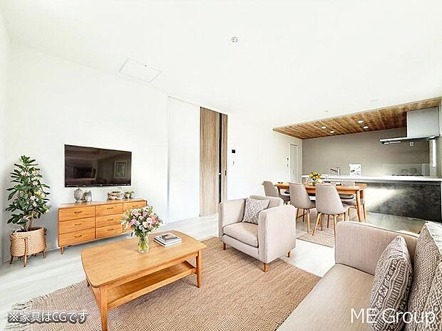 ■くつろぎと笑顔が集まる、心温まるリビング