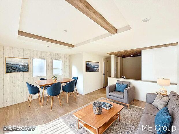 ■くつろぎと笑顔が集まる、心温まるリビング