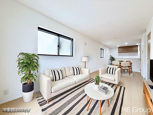 ■心落ち着く場所、ゆったり過ごせるリビング