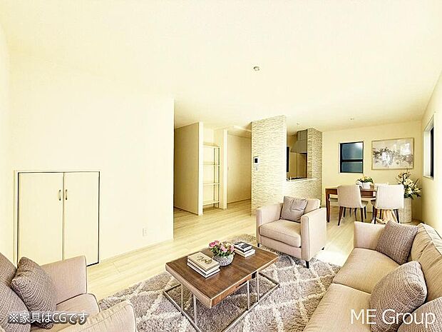 ■くつろぎと笑顔が集まる、心温まるリビング