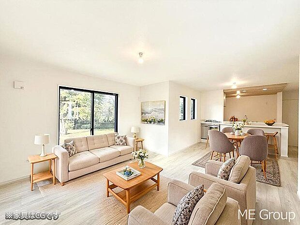 ■くつろぎと笑顔が集まる、心温まるリビング