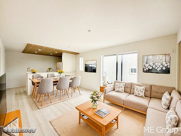 ■くつろぎと笑顔が集まる、心温まるリビング