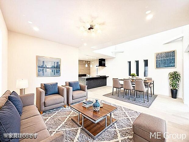 ■心落ち着く場所、ゆったり過ごせるリビング