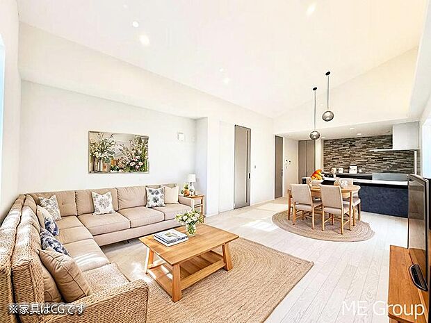 ■温もりを感じる、居心地のいいリビング