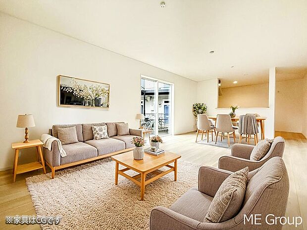 ■心落ち着く場所、ゆったり過ごせるリビング