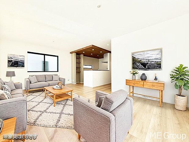 ■心落ち着く場所、ゆったり過ごせるリビング