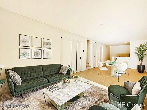 ■心落ち着く場所、ゆったり過ごせるリビング