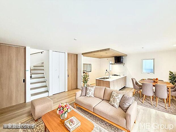 ■くつろぎと笑顔が集まる、心温まるリビング