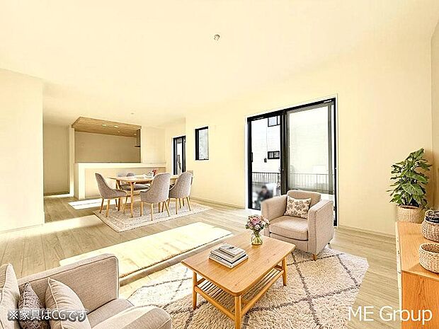 ■くつろぎと笑顔が集まる、心温まるリビング