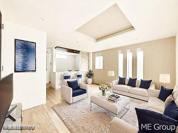 ■くつろぎと笑顔が集まる、心温まるリビング