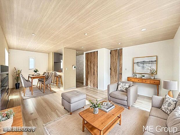 ■心落ち着く場所、ゆったり過ごせるリビング