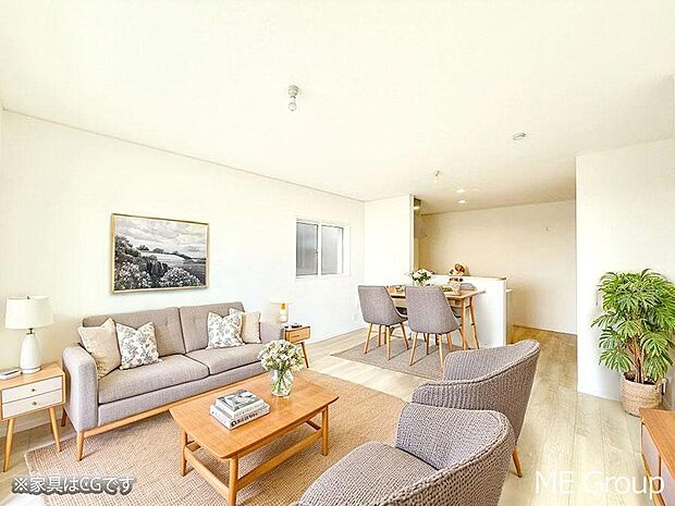 ■くつろぎと笑顔が集まる、心温まるリビング