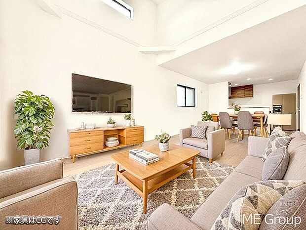 ■くつろぎと笑顔が集まる、心温まるリビング