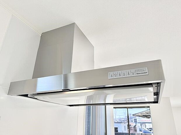 ■調理時の蒸気や匂いが換気扇に誘導され、効率的に排煙ができます。