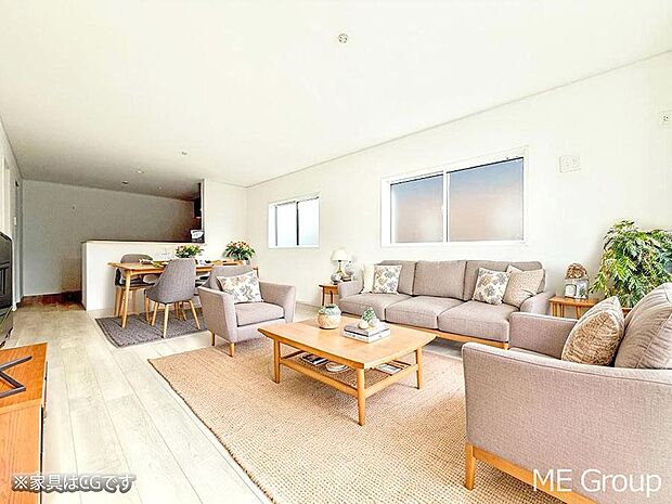 ■くつろぎと笑顔が集まる、心温まるリビング