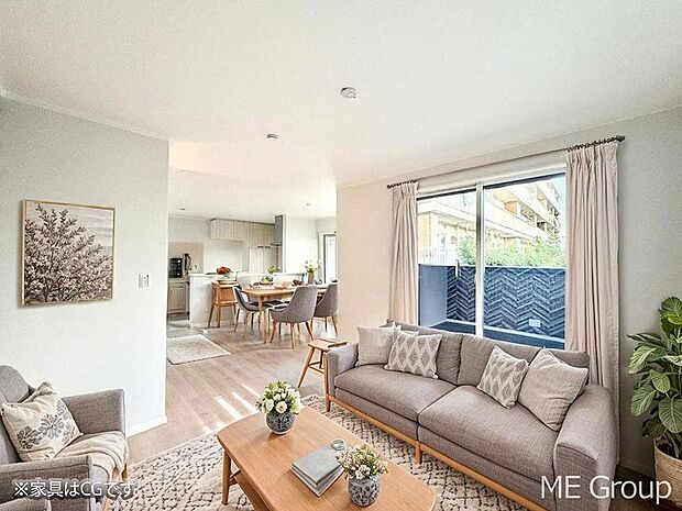 ■くつろぎと笑顔が集まる、心温まるリビング