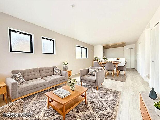 ■心落ち着く場所、ゆったり過ごせるリビング