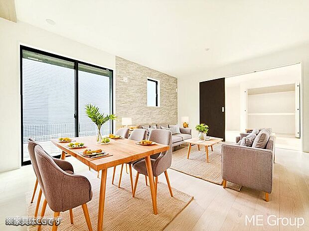 ■温もりを感じる、居心地のいいリビング