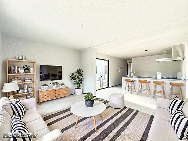 ■くつろぎと笑顔が集まる、心温まるリビング