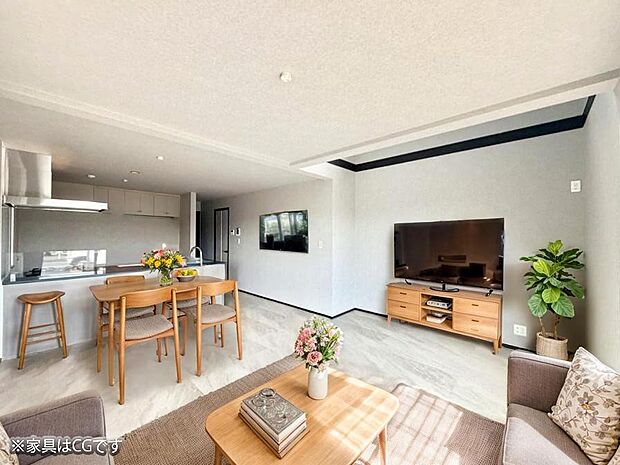 ■心落ち着く場所、ゆったり過ごせるリビング