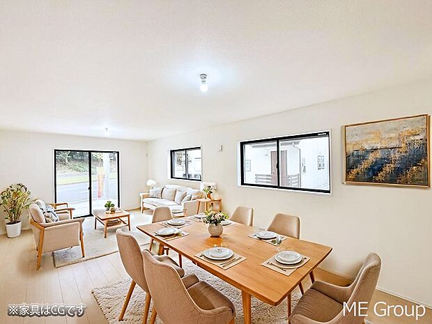 ■心落ち着く場所、ゆったり過ごせるリビング