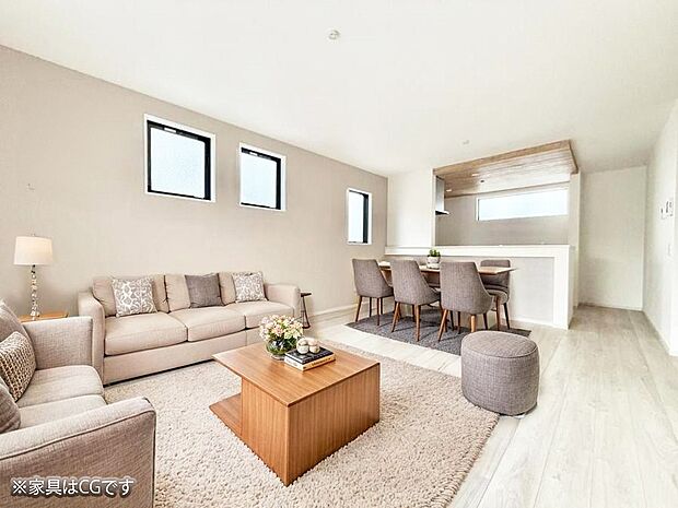 ■くつろぎと笑顔が集まる、心温まるリビング