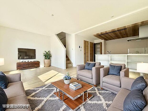 ■18帖の広々LDKが家族の時間を豊かに