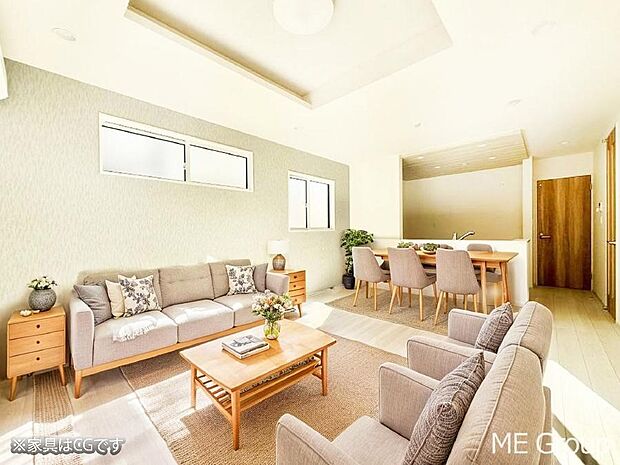 ■心落ち着く場所、ゆったり過ごせるリビング