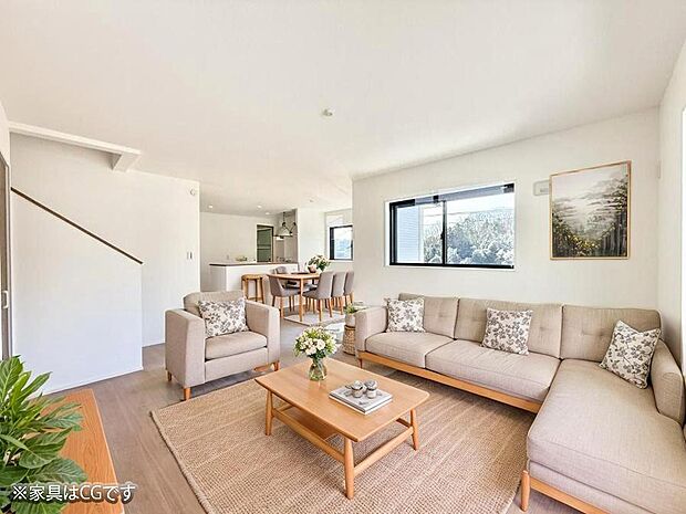 ■くつろぎと笑顔が集まる、心温まるリビング