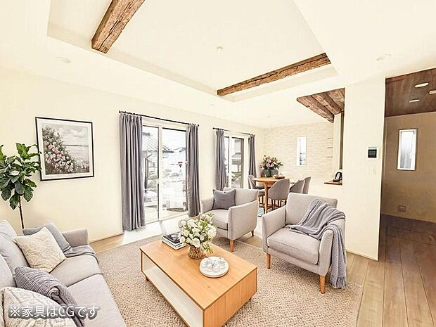 ■心落ち着く場所、ゆったり過ごせるリビング