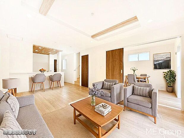 ■心落ち着く場所、ゆったり過ごせるリビング