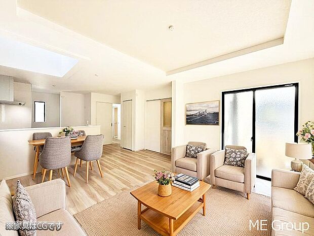 ■温もりを感じる、居心地のいいリビング