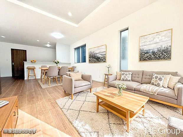 ■心落ち着く場所、ゆったり過ごせるリビング