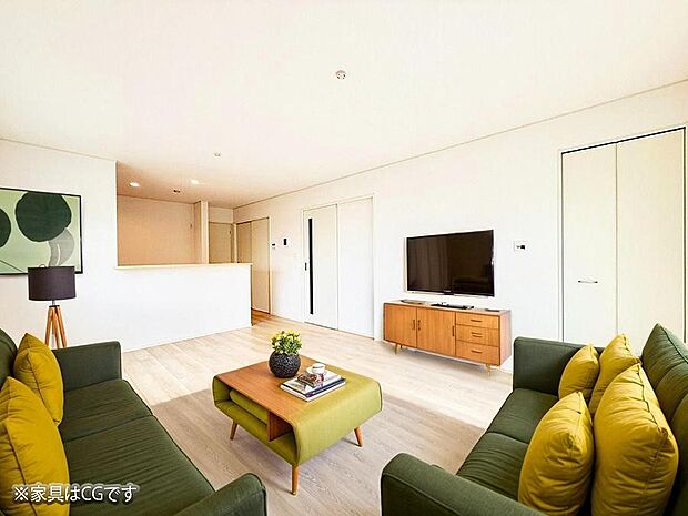 ■くつろぎと笑顔が集まる、心温まるリビング