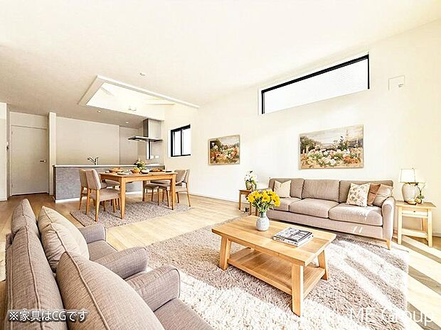 ■くつろぎと笑顔が集まる、心温まるリビング