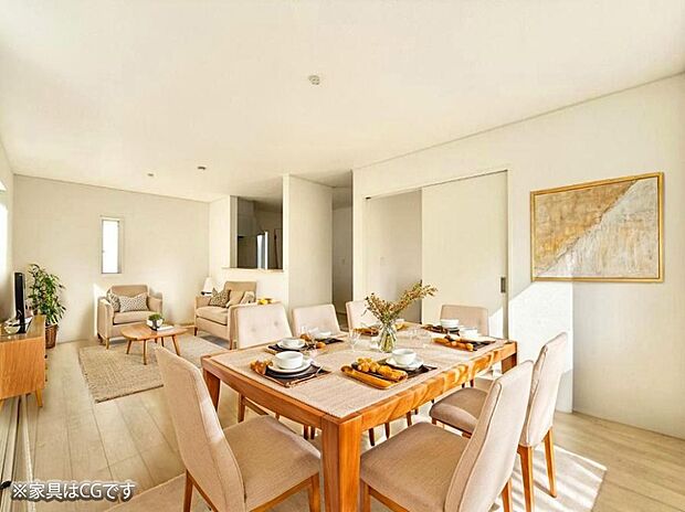 ■心落ち着く場所、ゆったり過ごせるリビング