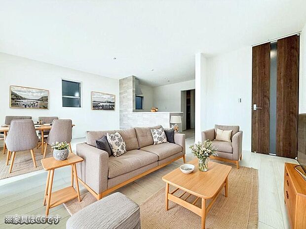 ■くつろぎと笑顔が集まる、心温まるリビング