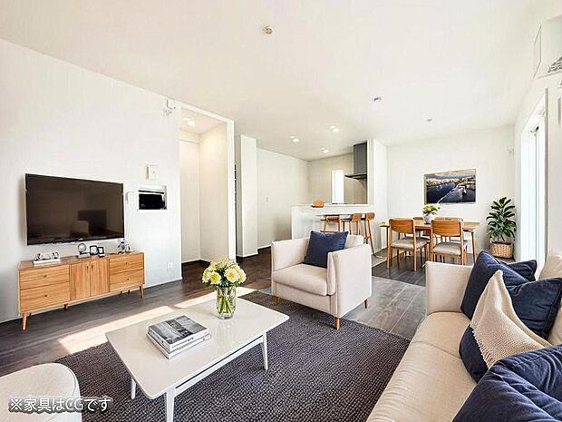 ■心落ち着く場所、ゆったり過ごせるリビング