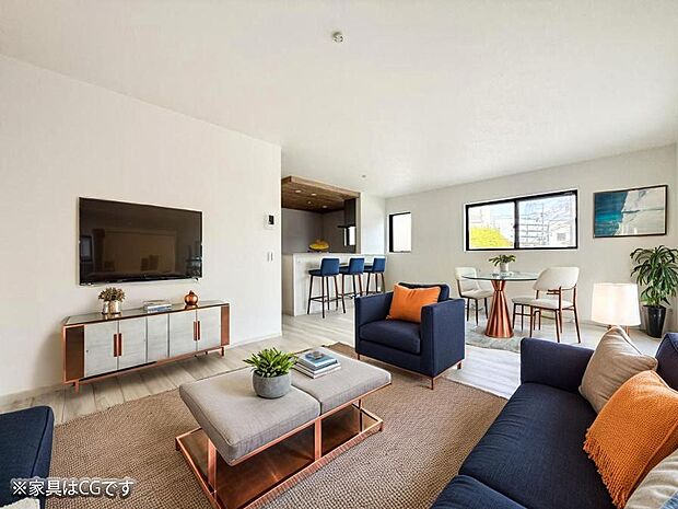 ■くつろぎと笑顔が集まる、心温まるリビング